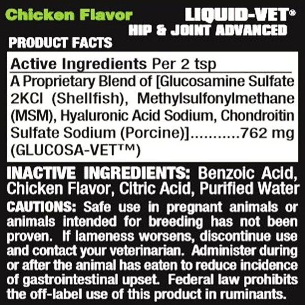 LIQUID-VET® HIP & JOINT ADVANCED - Chicken Flavour