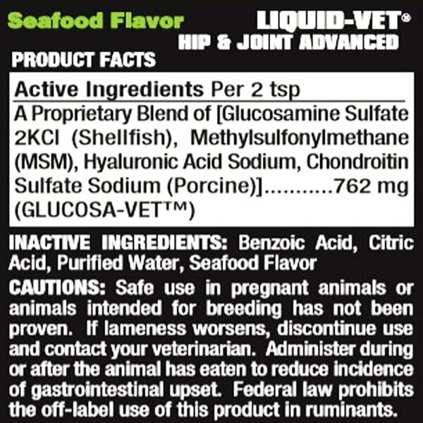 LIQUID-VET® HIP & JOINT ADVANCED - Seafood Flavour