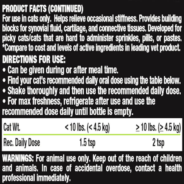 Feline Hip & Joint Support Formula Directions for Use