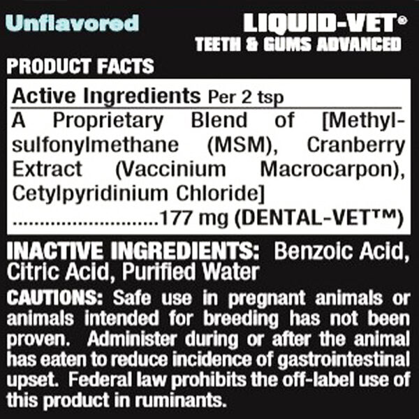 LIQUID-VET® TEETH & GUMS ADVANCED - Unflavoured