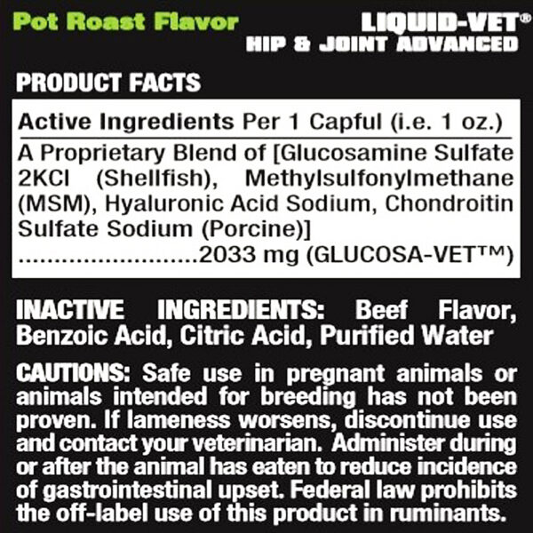LIQUID-VET® HIP & JOINT ADVANCED - Pot Roast Flavour