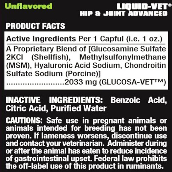 LIQUID-VET® HIP & JOINT ADVANCED - Inflavoured
